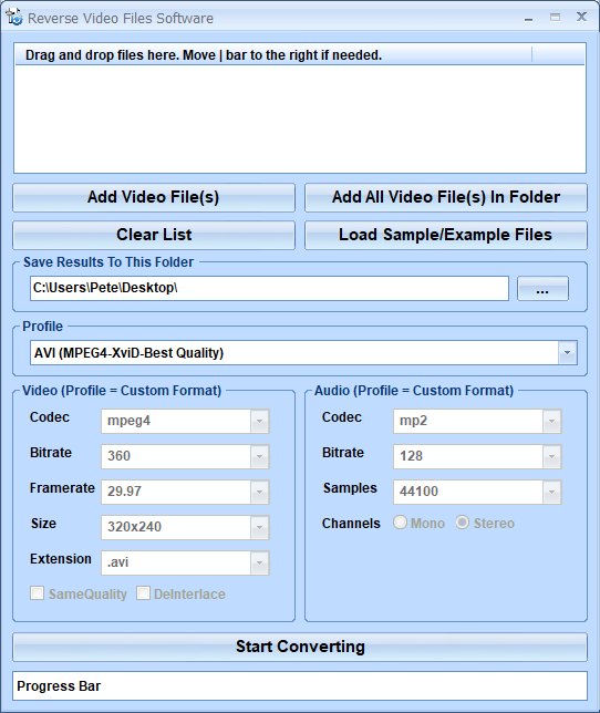 Reverse Video Files Software