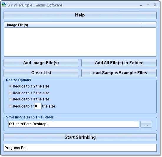 Shrink Multiple Images Software