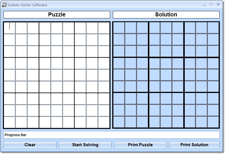 Sudoku Solver Software screen shot