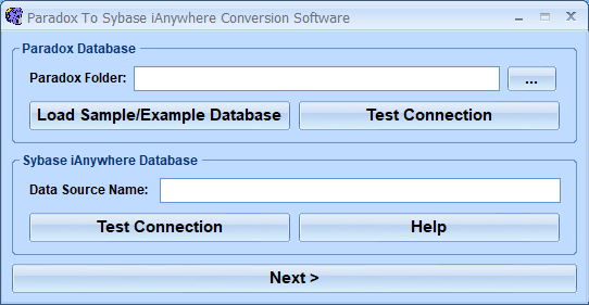 Paradox To Sybase iAnywhere Conversion Software