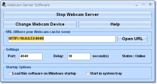 Webcam Server Software