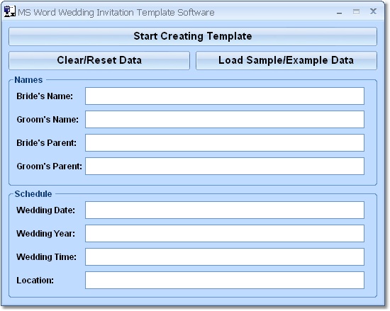 Download MS Word Wedding Invitation Template Software Free 