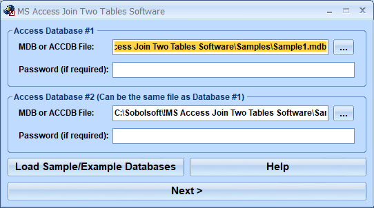 screenshot of ms-access-join-two-tables-software