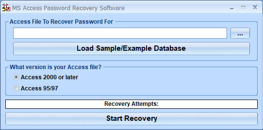 screenshot of ms-access-password-recovery-software