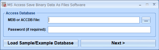 screenshot of ms-access-save-binary-data-as-files-software
