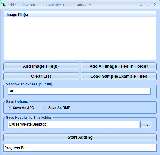 screenshot of add-shadow-border-to-multiple-images-software