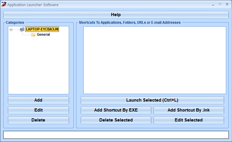 screenshot of application-launcher-software