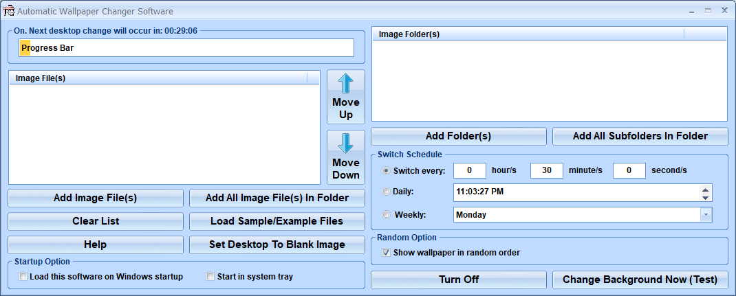 screenshot of automatic-wallpaper-changer-software