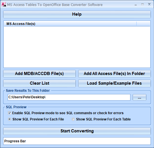 screenshot of ms-access-to-openoffice-base