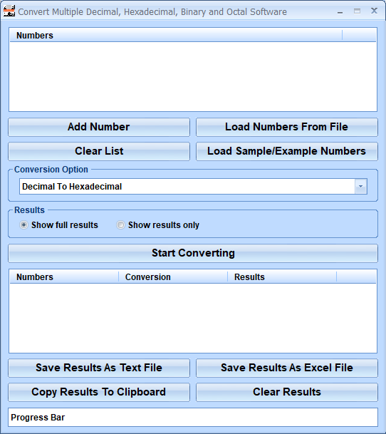 screenshot of convert-multiple-decimal,-hexadecimal,-binary-and-octal-software