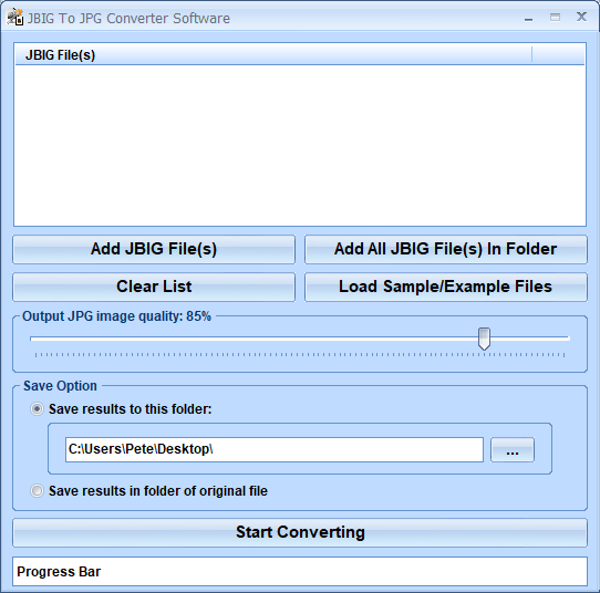 screenshot of jbig-to-jpg-converter
