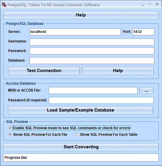 screenshot of postgresql-to-ms-access