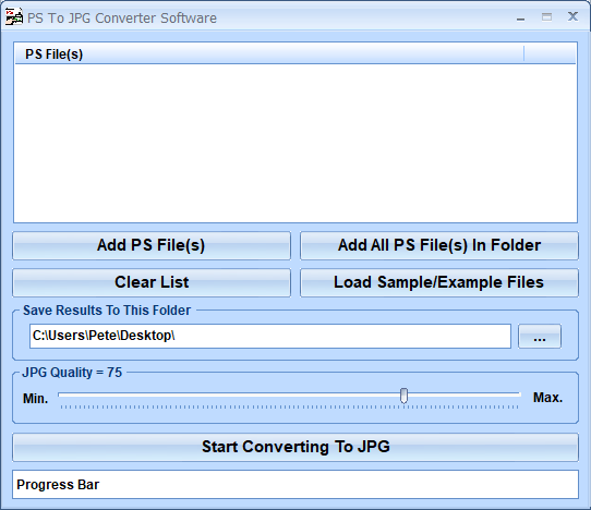 screenshot of convert-multiple-ps-files-to-jpeg-files-software