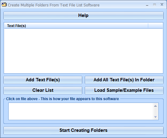 screenshot of create-multiple-folders-from-text-file-software
