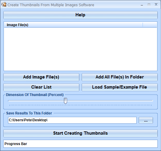 screenshot of create-thumbnails-from-multiple-images-software