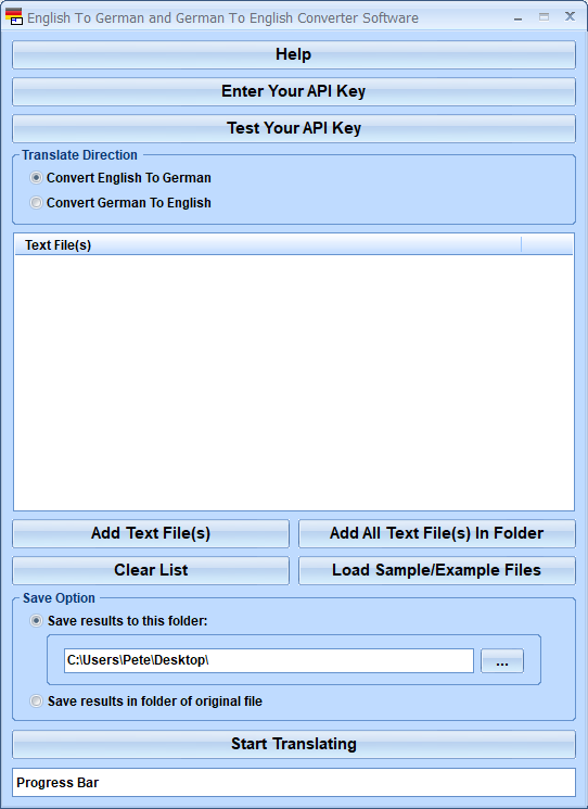 screenshot of english-to-german-and-german-to-english-converter-software
