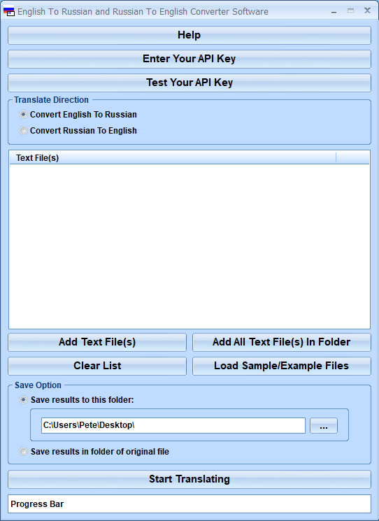 screenshot of english-to-russian-and-russian-to-english-converter-software