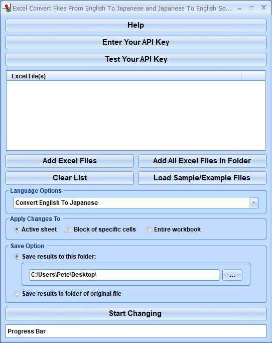 screenshot of excel-convert-files-from-english-to-japanese-and-japanese-to-english-software