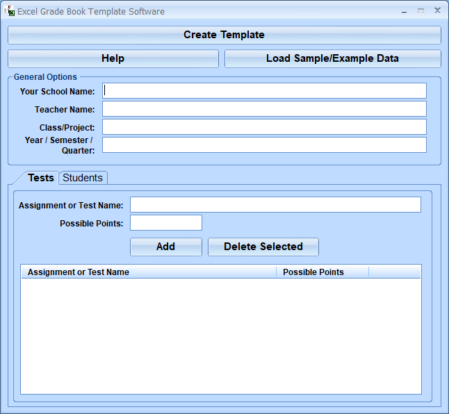 screenshot of excel-grade-book-template-software
