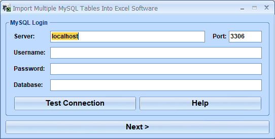 screenshot of excel-import-multiple-mysql-tables-software