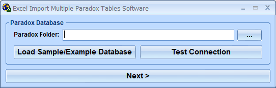 screenshot of excel-import-multiple-paradox-tables-software