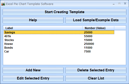 screenshot of excel-pie-chart