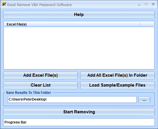 screenshot of excel-remove-vba-password-software