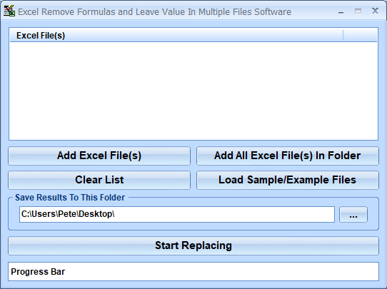 screenshot of excel-remove-formulas-and-leave-value-in-multiple-files-software