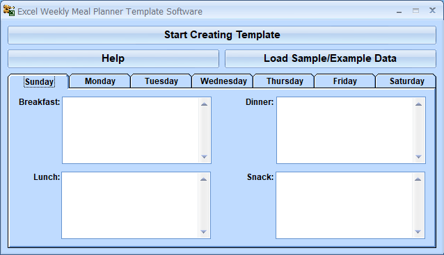 screenshot of excel-weekly-meal-planner-template-software