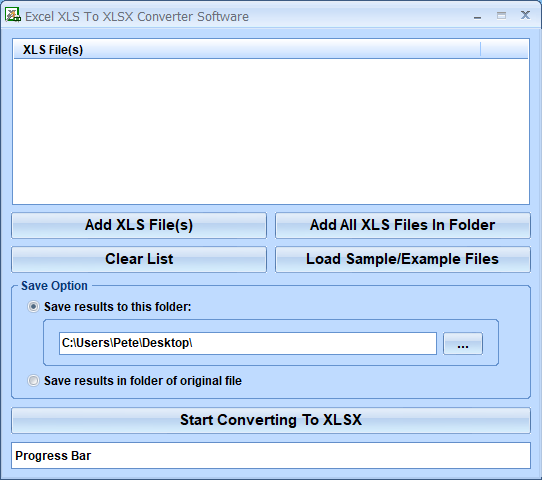 screenshot of xls-to-xlsx