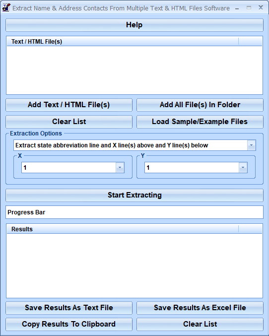 screenshot of extract-name-and-address-contacts-from-multiple-text-and-html-files-software