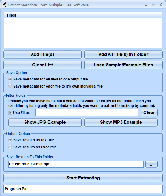 screenshot of extract-metadata-from-multiple-files-software