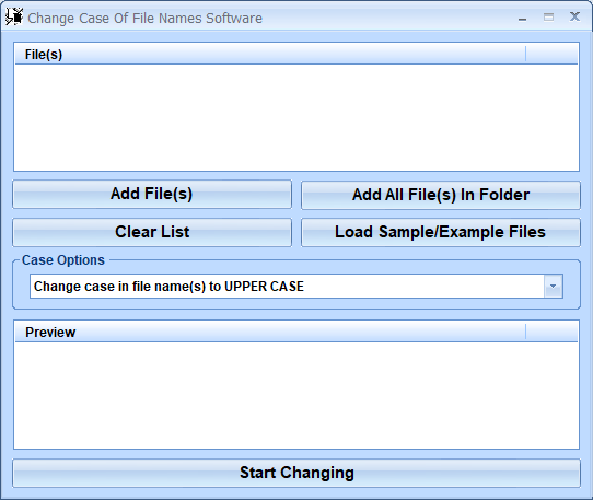 screenshot of change-case-of-file-names-software