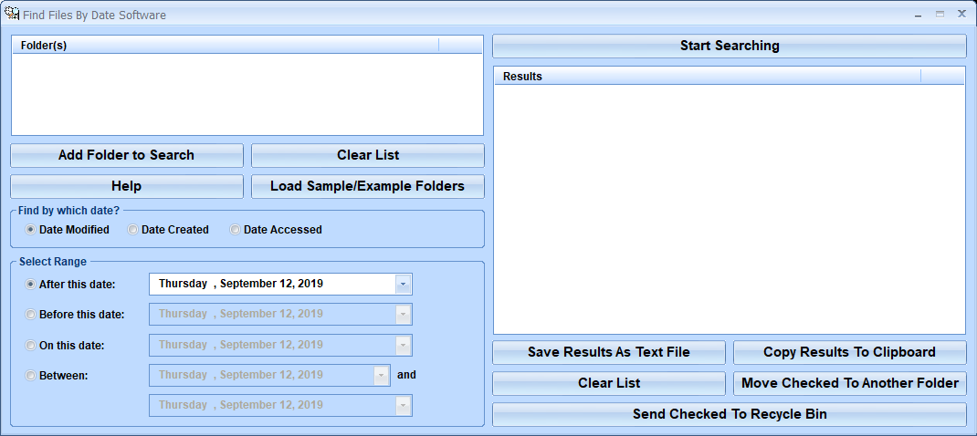screenshot of find-files-by-date-software