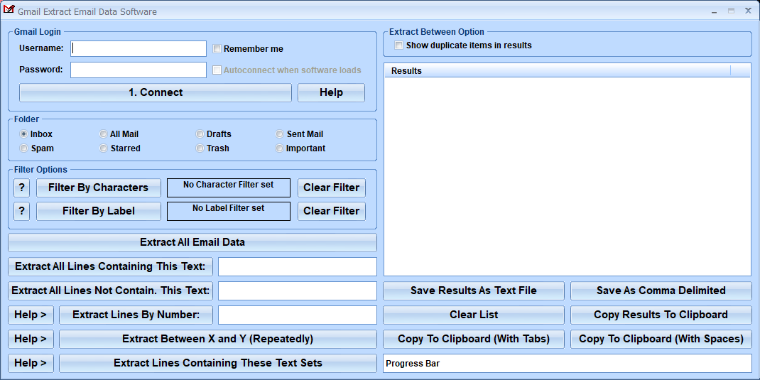 screenshot of gmail-extract-email-data-software