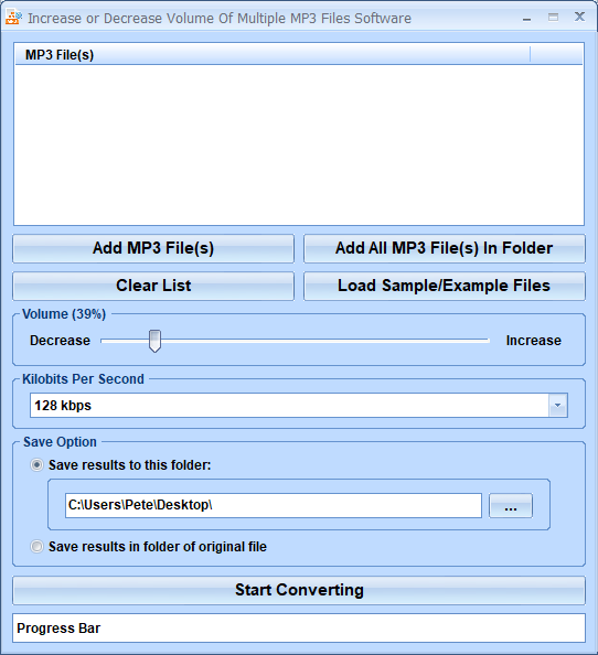 screenshot of mp3-increase-volume