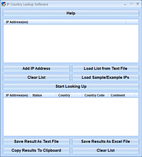 screenshot of ip-country-lookup-software