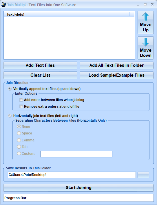 screenshot of join-multiple-text-files-into-one-software