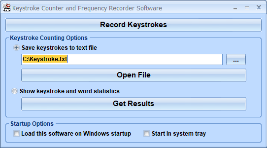 screenshot of keystroke-counter-and-frequency-recorder-software