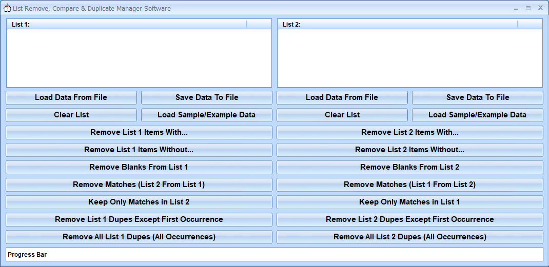 screenshot of list-remove,-compare-and-duplicate-manager-software