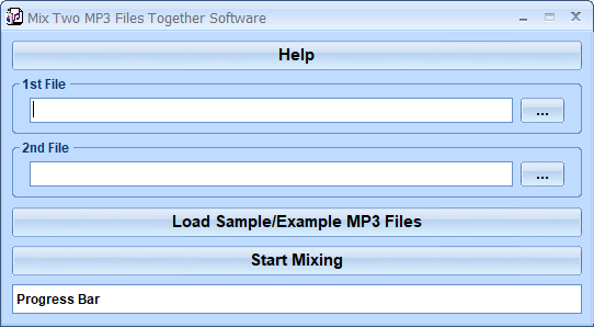 screenshot of mix-two-mp3-files-together-software