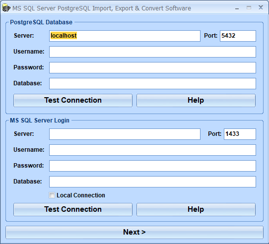 screenshot of ms-sql-server-postgresql-import,-export-and-convert-software