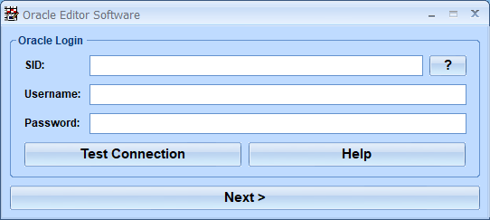 screenshot of oracle-editor-software