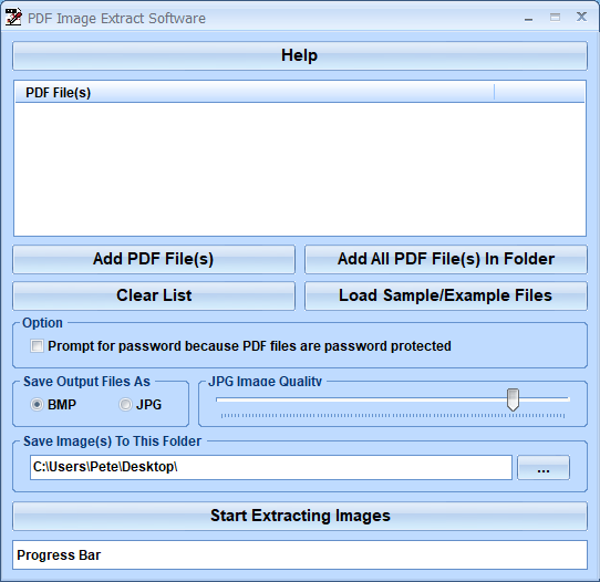 screenshot of pdf-image-extract-software