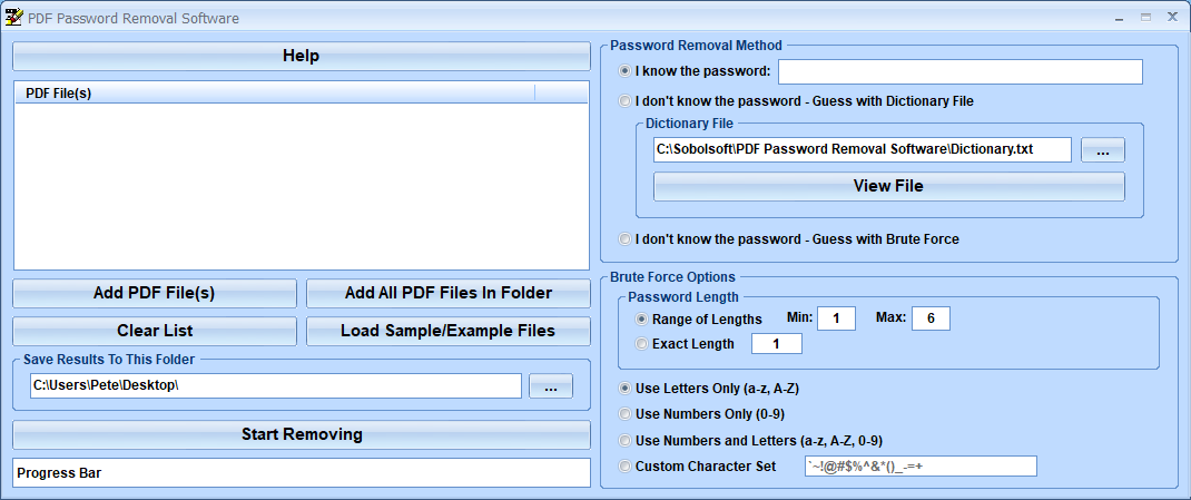 screenshot of pdf-password-removal-software