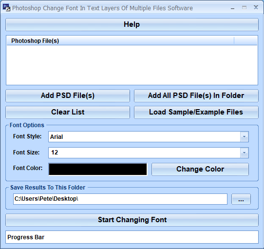 screenshot of photoshop-change-font-in-text-layers-of-multiple-files-software