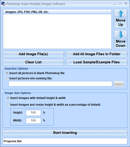 screenshot of photoshop-insert-multiple-images-software