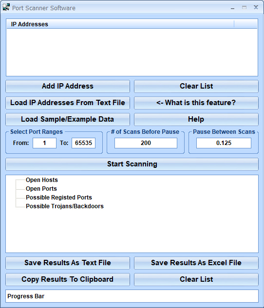 screenshot of port-scanner-software