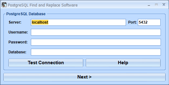 screenshot of postgresql-find-and-replace-software