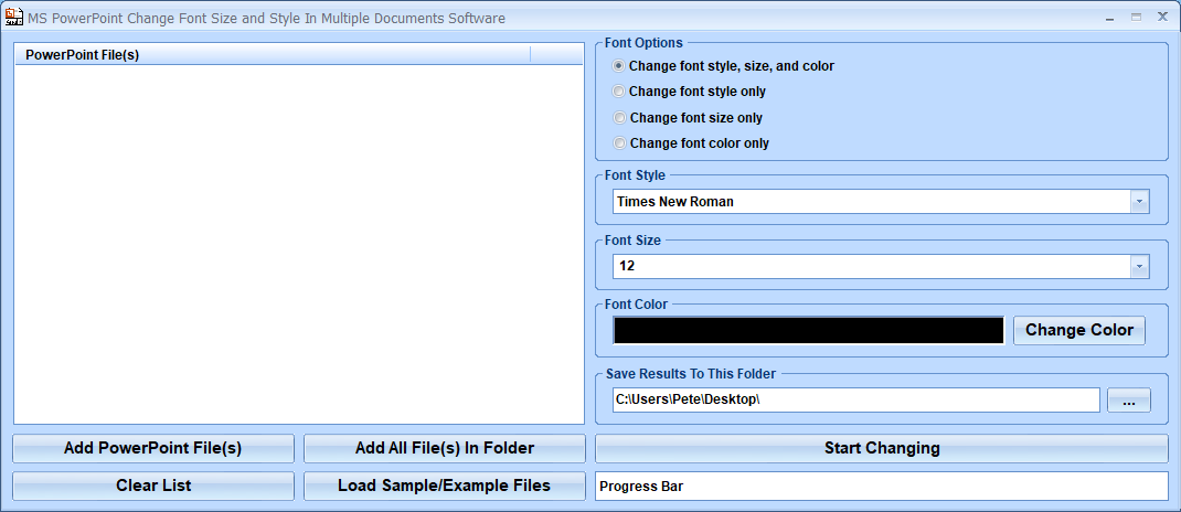 screenshot of ms-powerpoint-change-font-size-and-style-in-multiple-documents-software